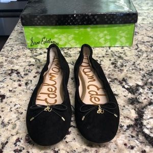 Sam Edelman black suede flats